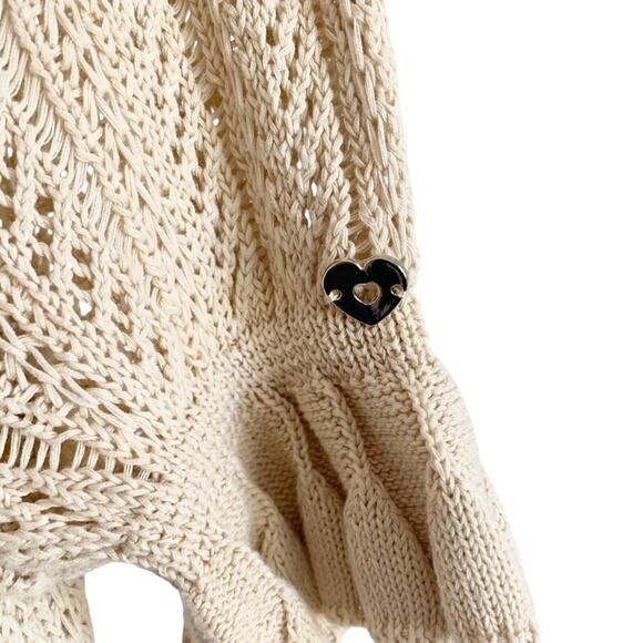 TWINSET Cotton Crochet Mini Dress Medium - Picture 7 of 14